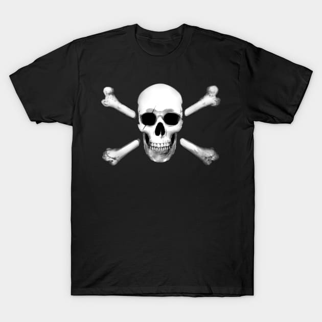 Skull and Crossbones T-Shirt by nszerdy